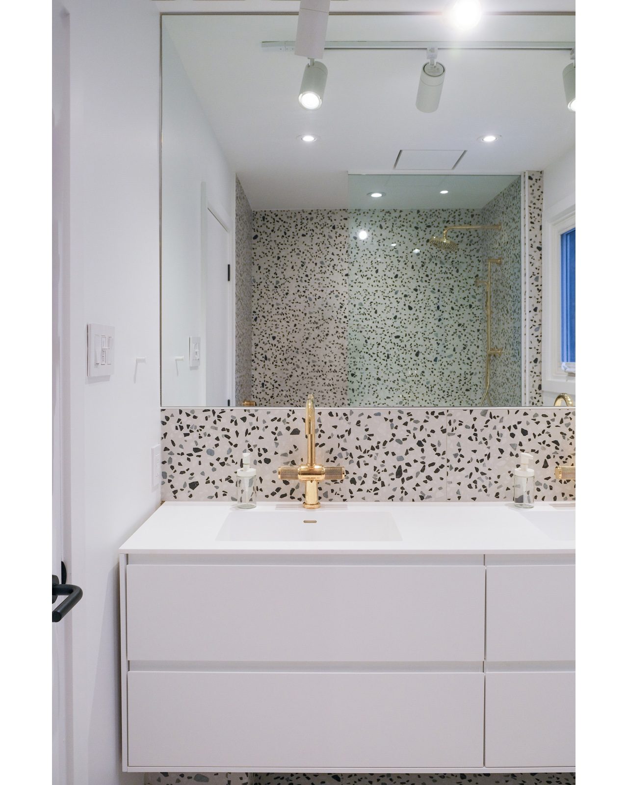 Primary bathroom detail, Forest Hill renovation, Toronto
