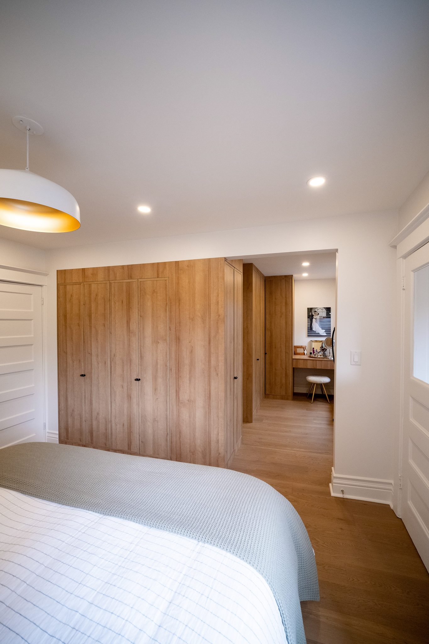 Primary bedroom, High Park renovation, Toronto