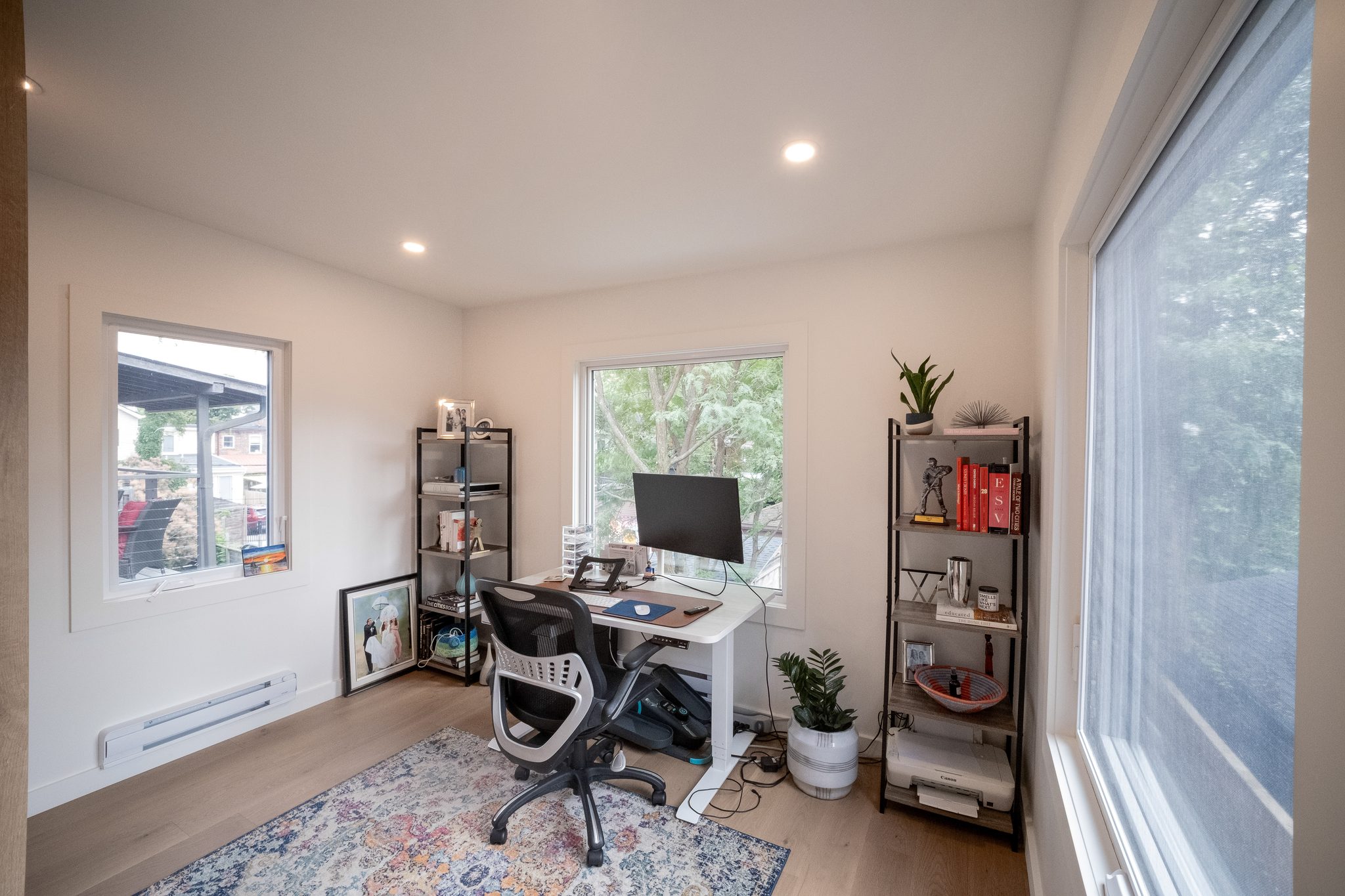 Fitted home office, High Park renovation, Toronto