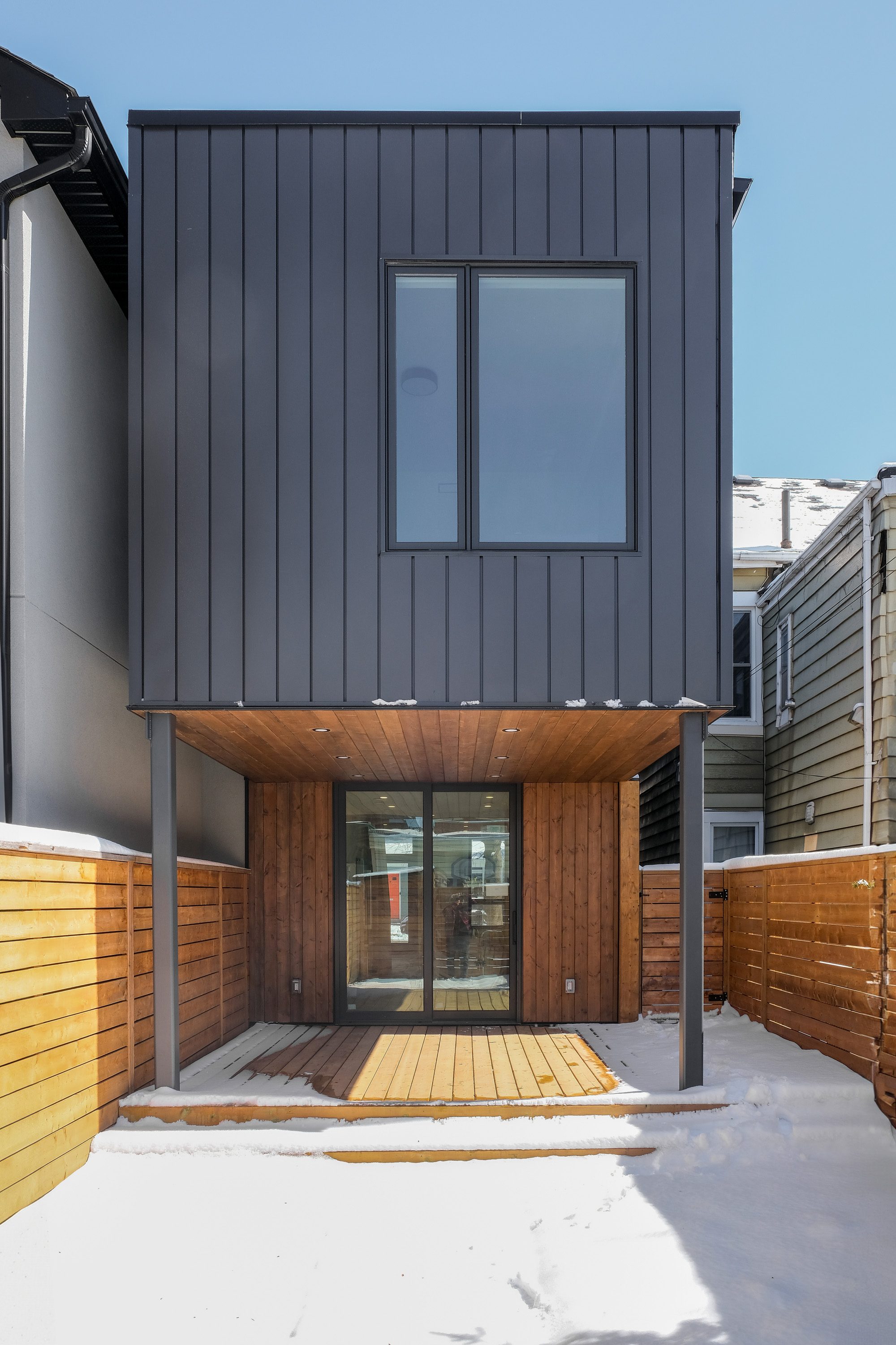 Rear extension of Junction House Victorian renovation, Toronto