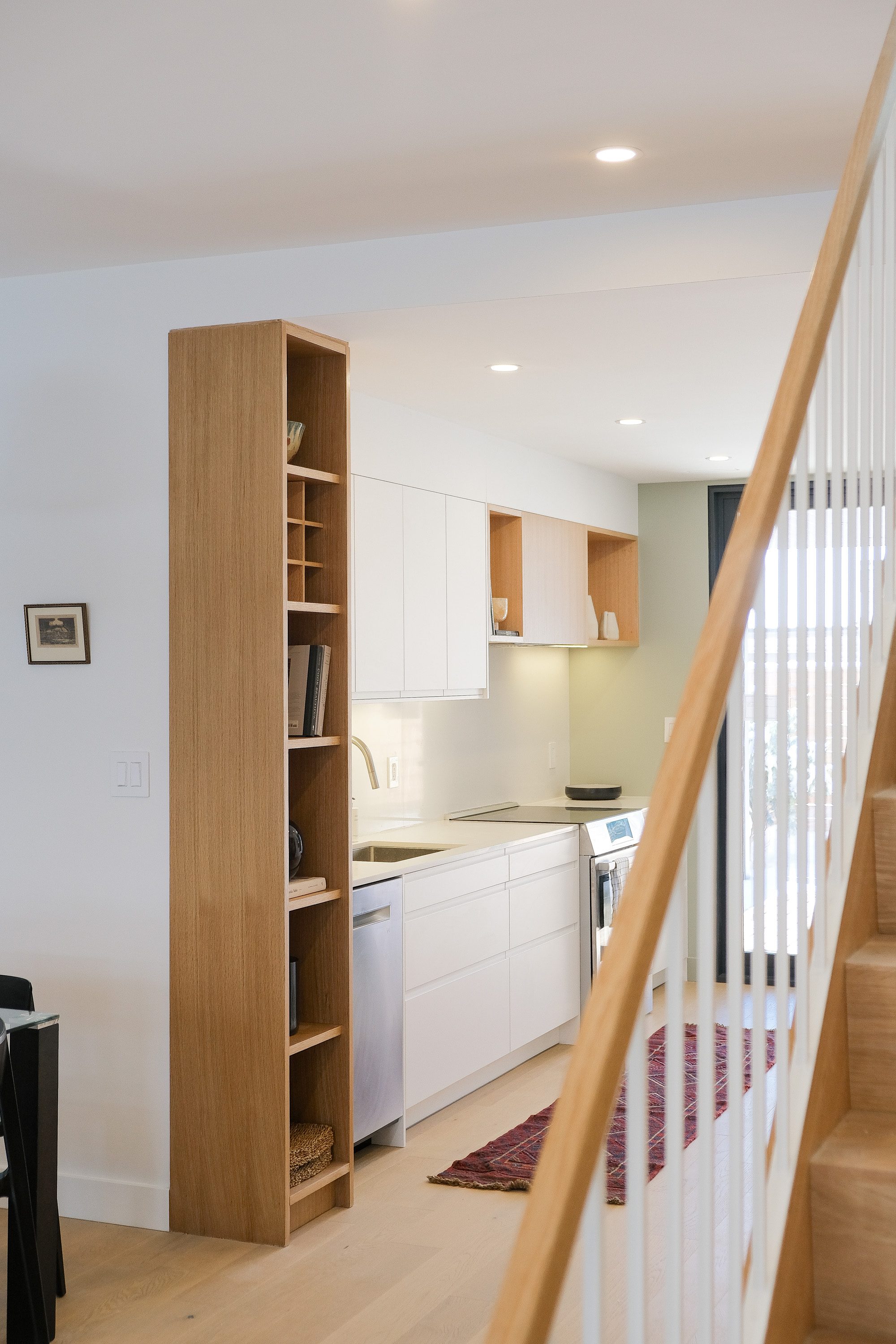 Kitchen millwork detail at Junction House, Toronto