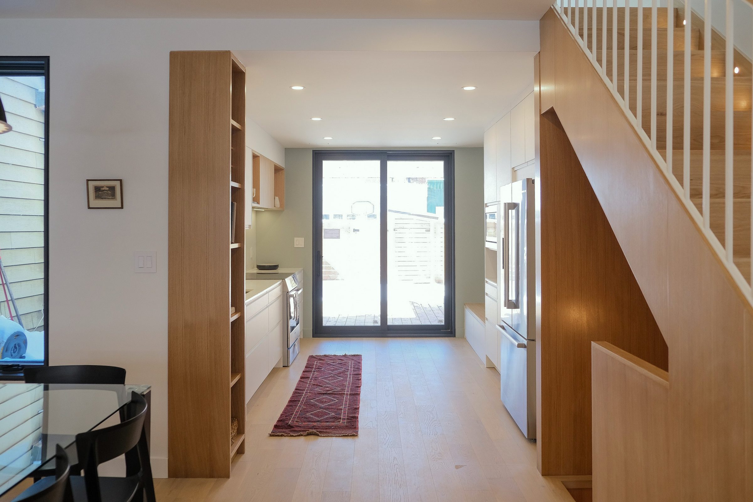 Renovated kitchen at Junction House, Toronto